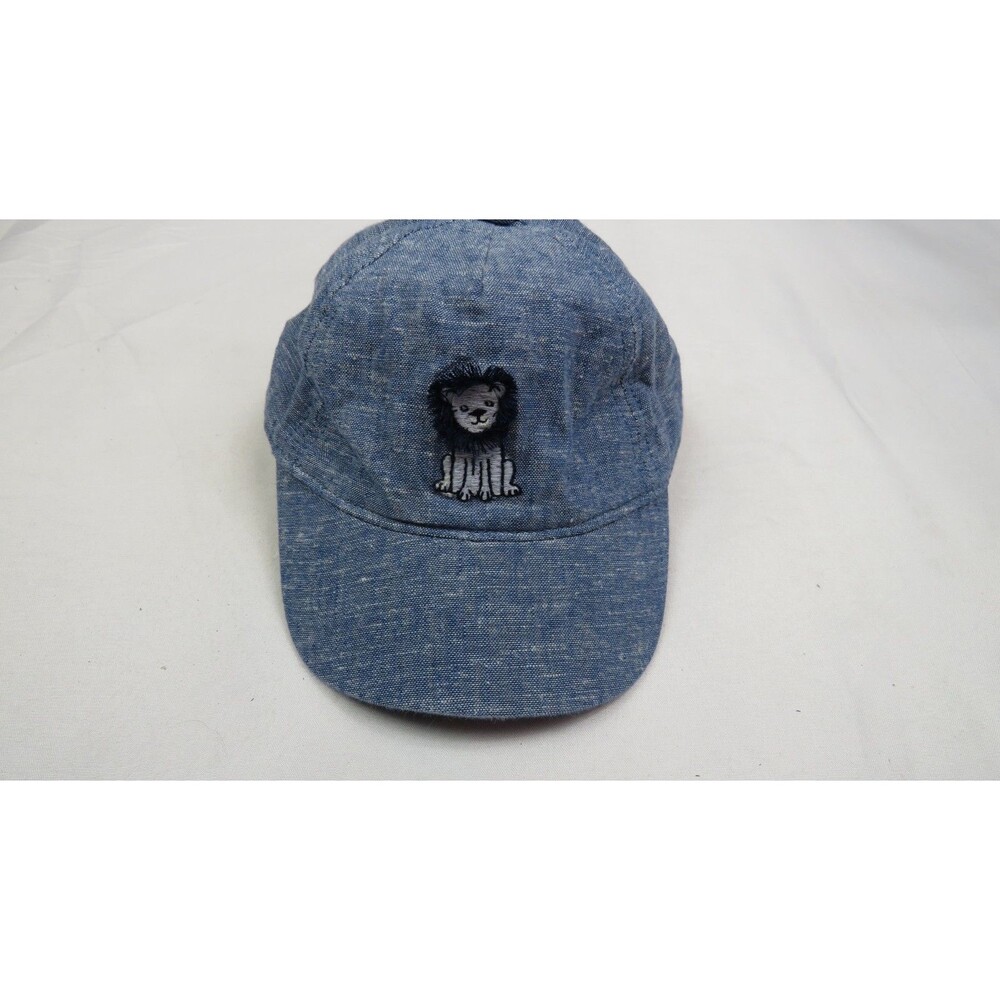 Janie and Jack Embroidered Lion denim cap Infant